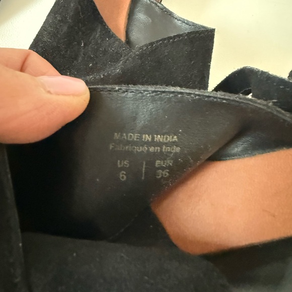 Hibou Bohemian Black Suede Ankle Wrap Flat Sandals | Lace-Up Open Toe NWT - Picture 8 of 12